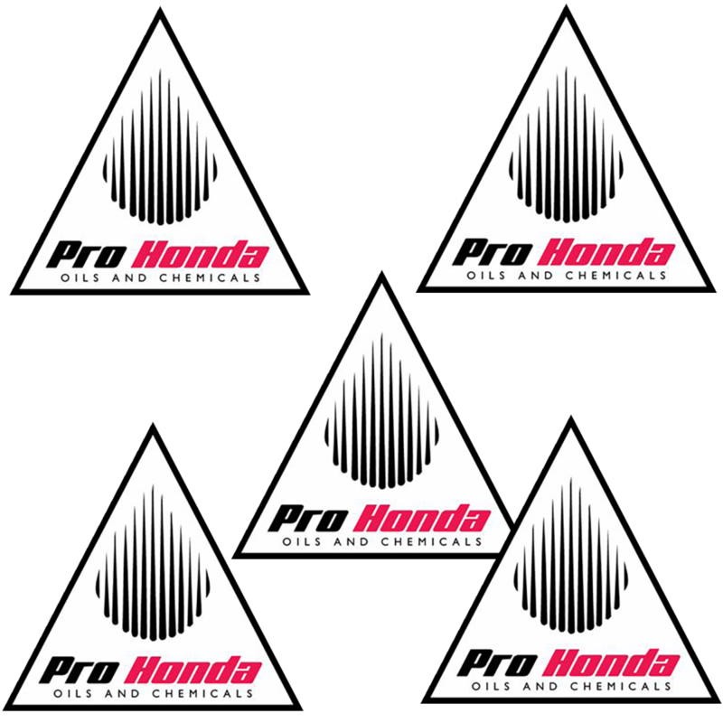 Factory Effex 5pk Honda Pro Oils Stickers 28-90302