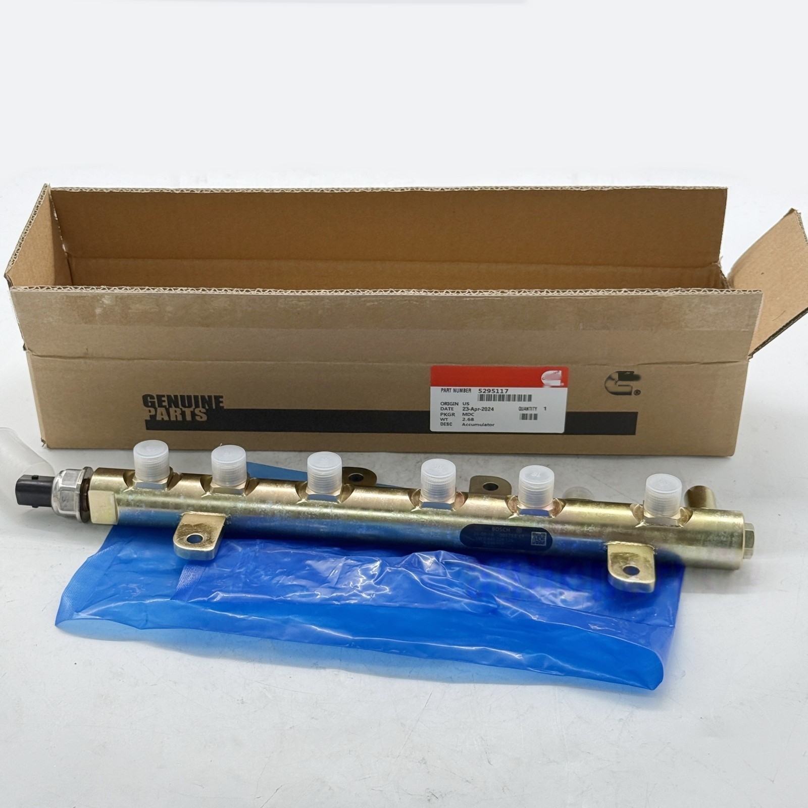 0445226126 5295117 for Cummins 6.7L Fuel Rail Dodge Ram 6.7L Diesel 2013-2018