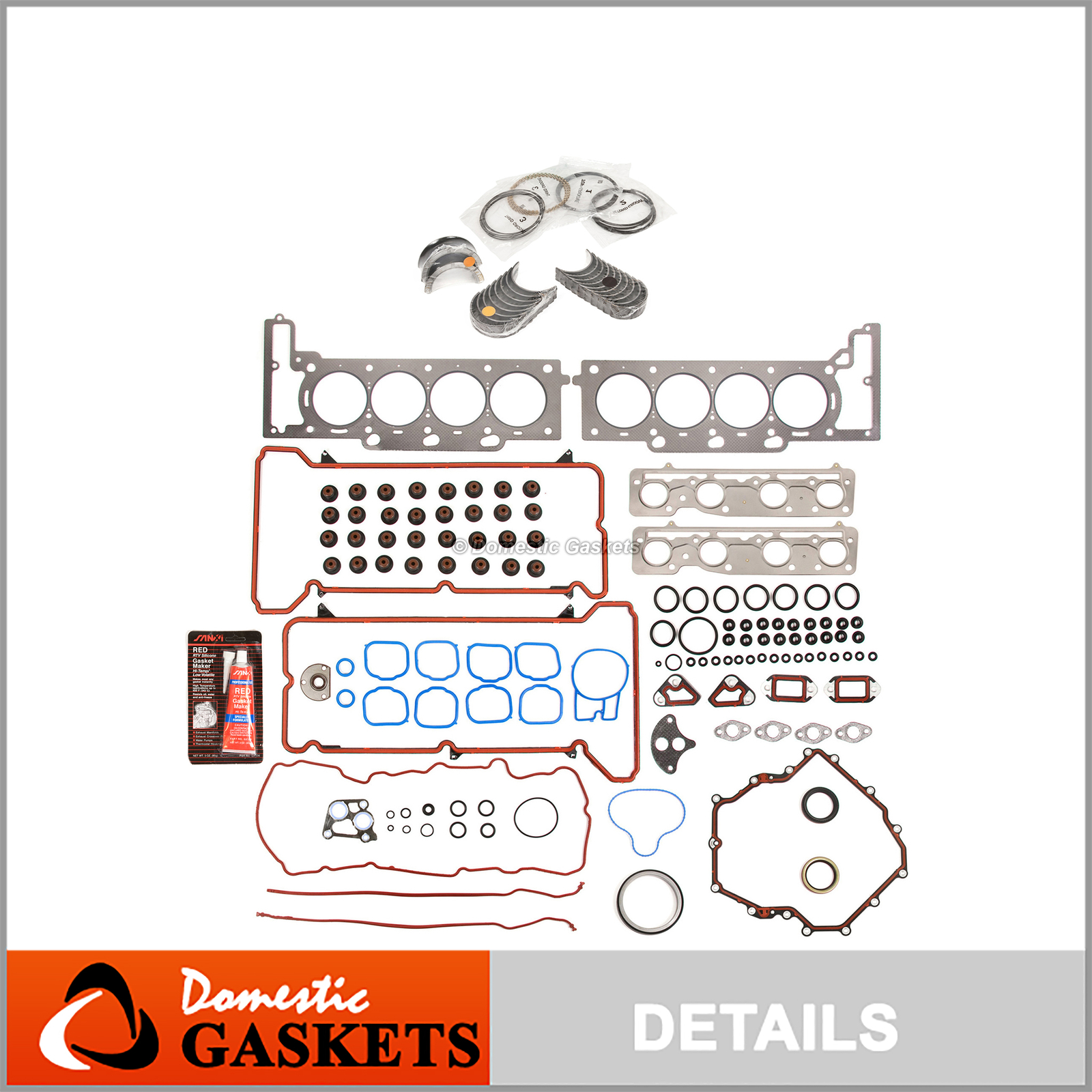 Engine Re-Ring Kit Fit 04-05 Bonneville Cadillac Deville Seville 4.6L