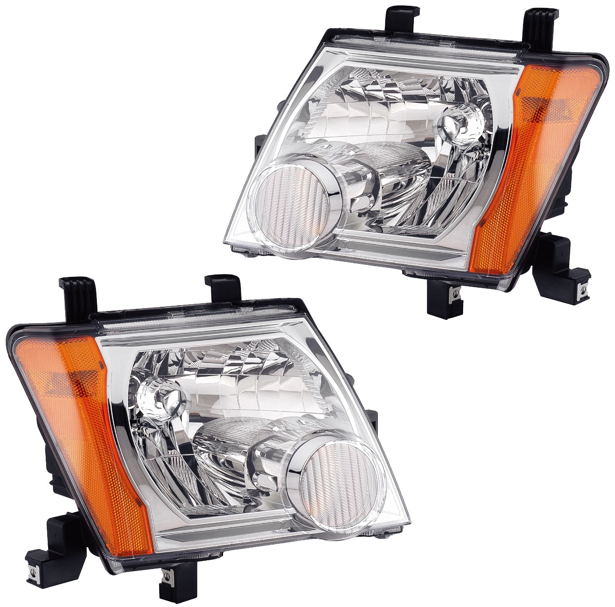 Headlights Front Lamps Pair Set for 05-15 Nissan Xterra Left & Right