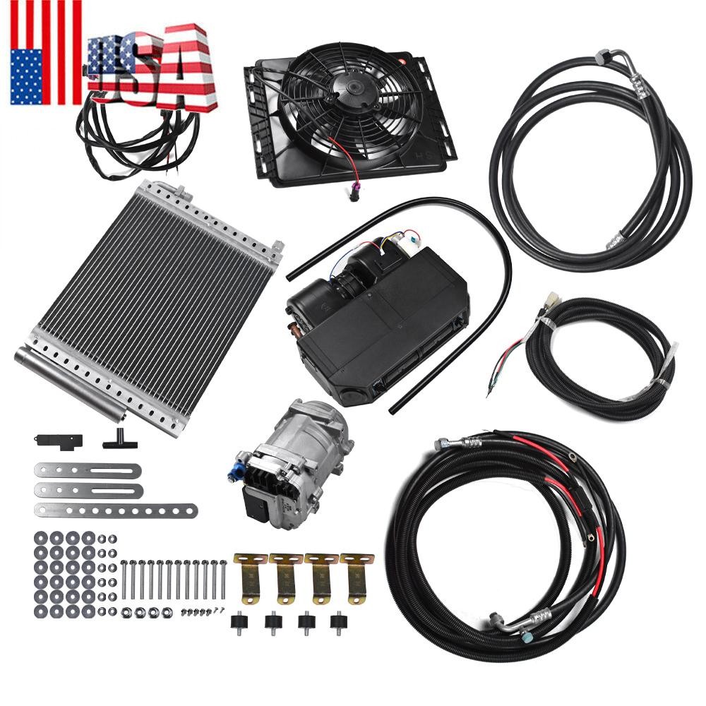 Universal 12V Underdash AC Heater Kit for Car Truck Heat Cool Electric A/C
