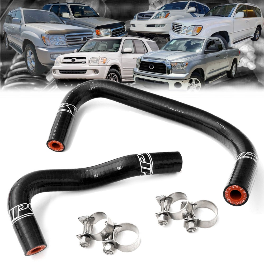 HPS Black Silicone Throttle Body Coolant Hose Kit For 05-09 Lexus/Toyota 4.7L V8