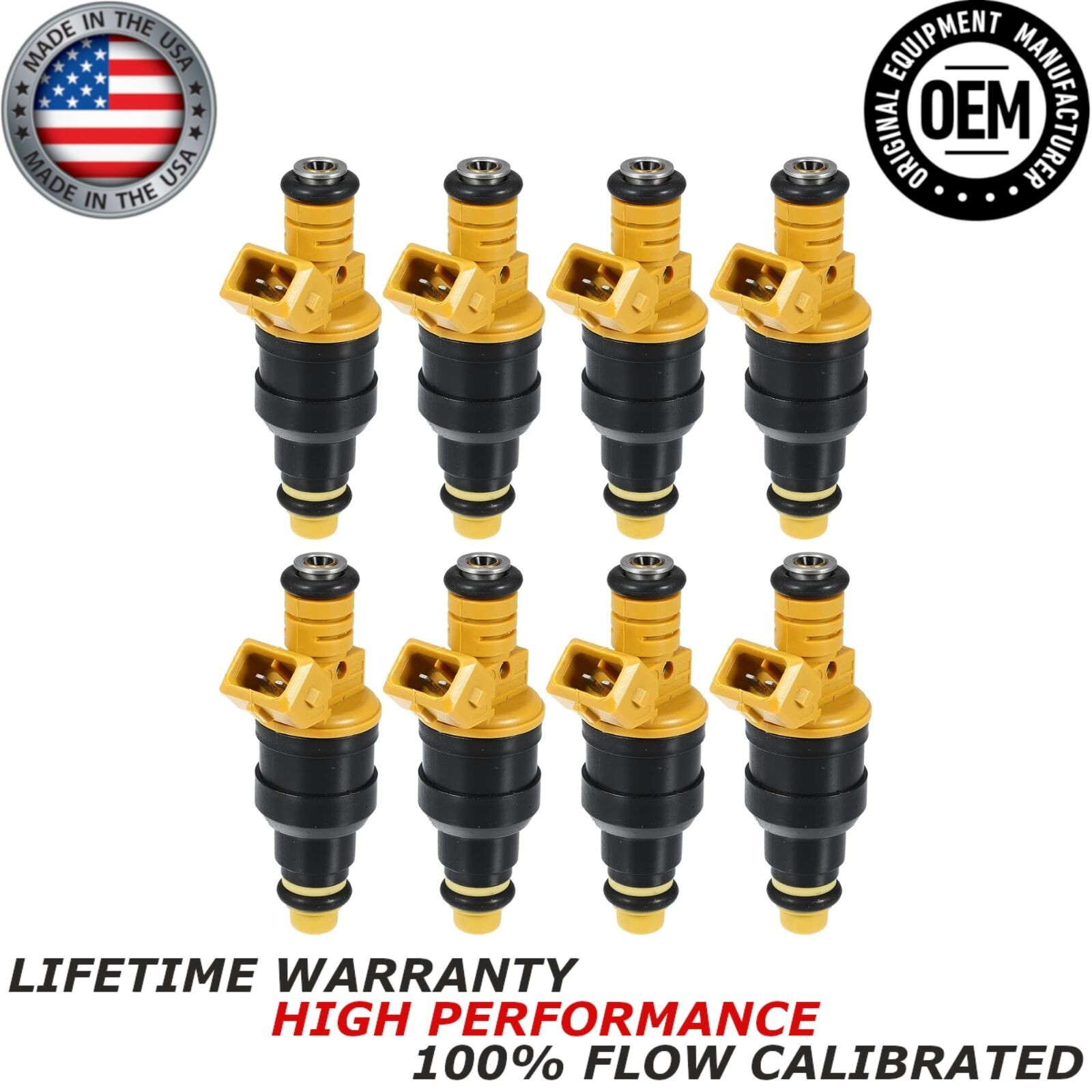 x8 NEW GENUINE BOSCH Fuel Injectors for 1985-1996 Ford F-150 5.0L V8 #0280150718