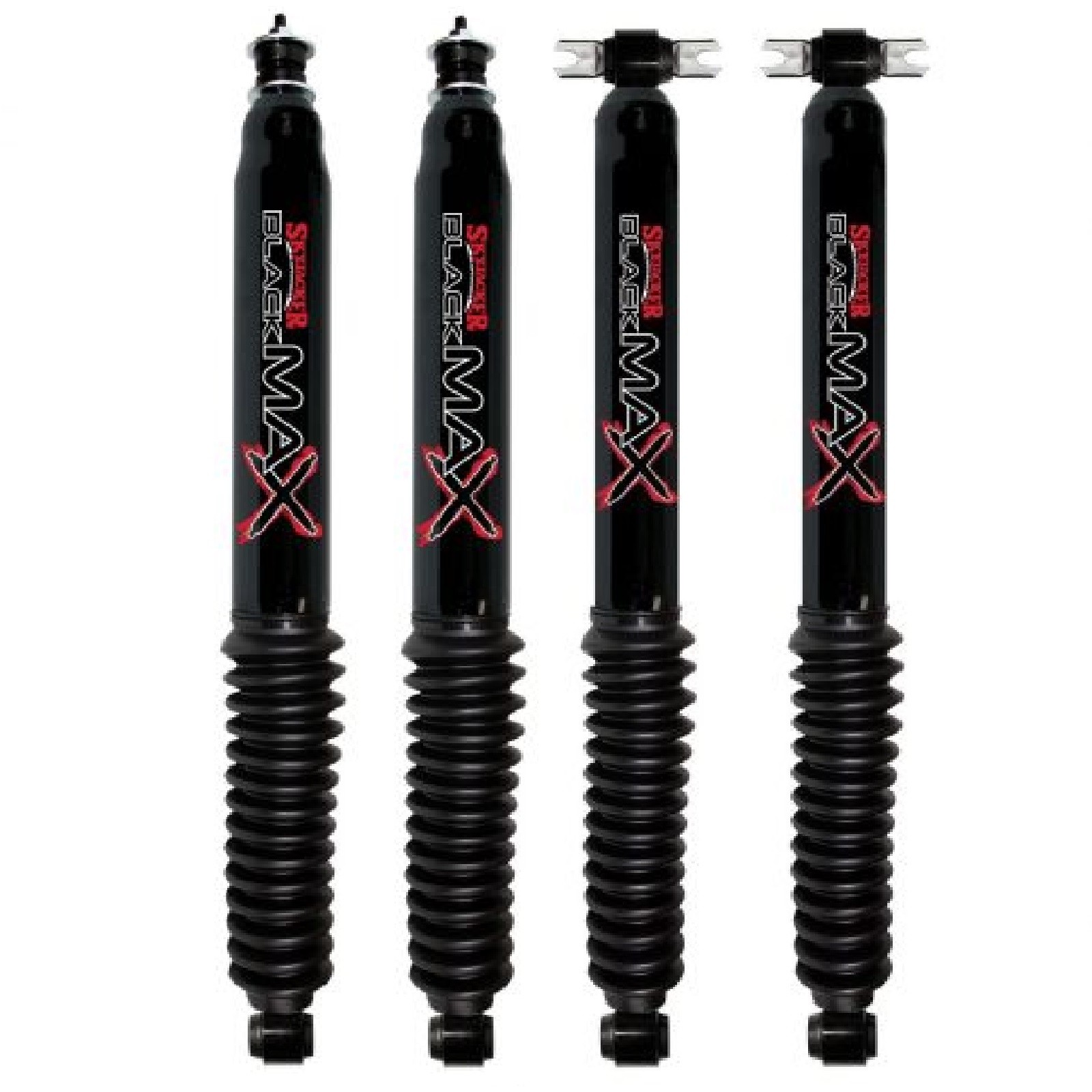 Skyjacker Black Max Shock Absorbers Front & Rear for 07-18 Jeep Wrangler 4WD