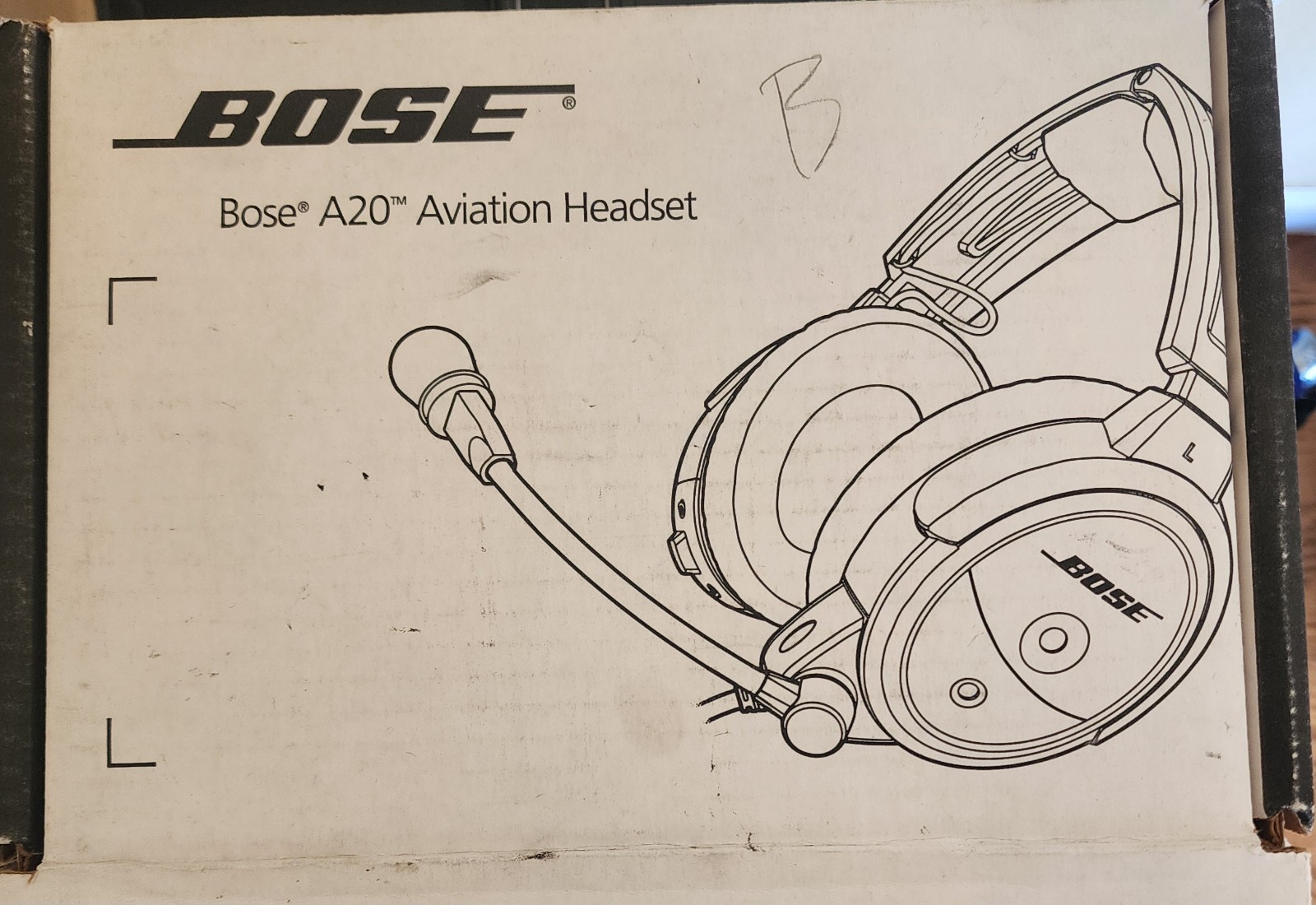 Bose A20 ANR Aviation Headset Dual GA Plug With Bluetooth + Case & Original Box