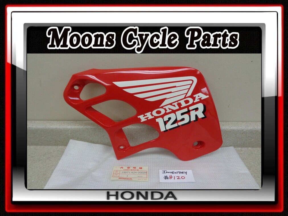 VTG NOS 1989 Honda CR125 CR125R Right Fuel Tank Radiator Shroud #19071-KZ4-000ZA