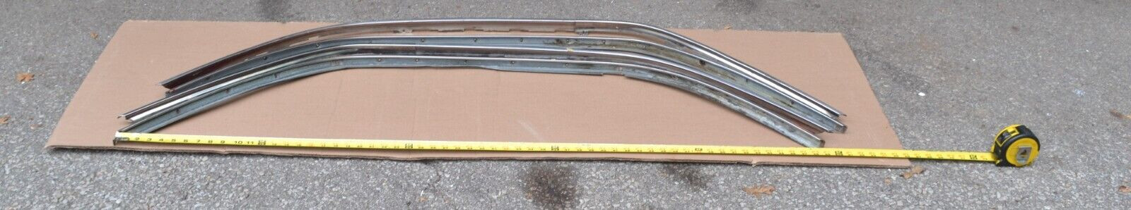 1970 to 1974 Challenger Roof Rail  Moulding Weatherstrip Channel  4piece set