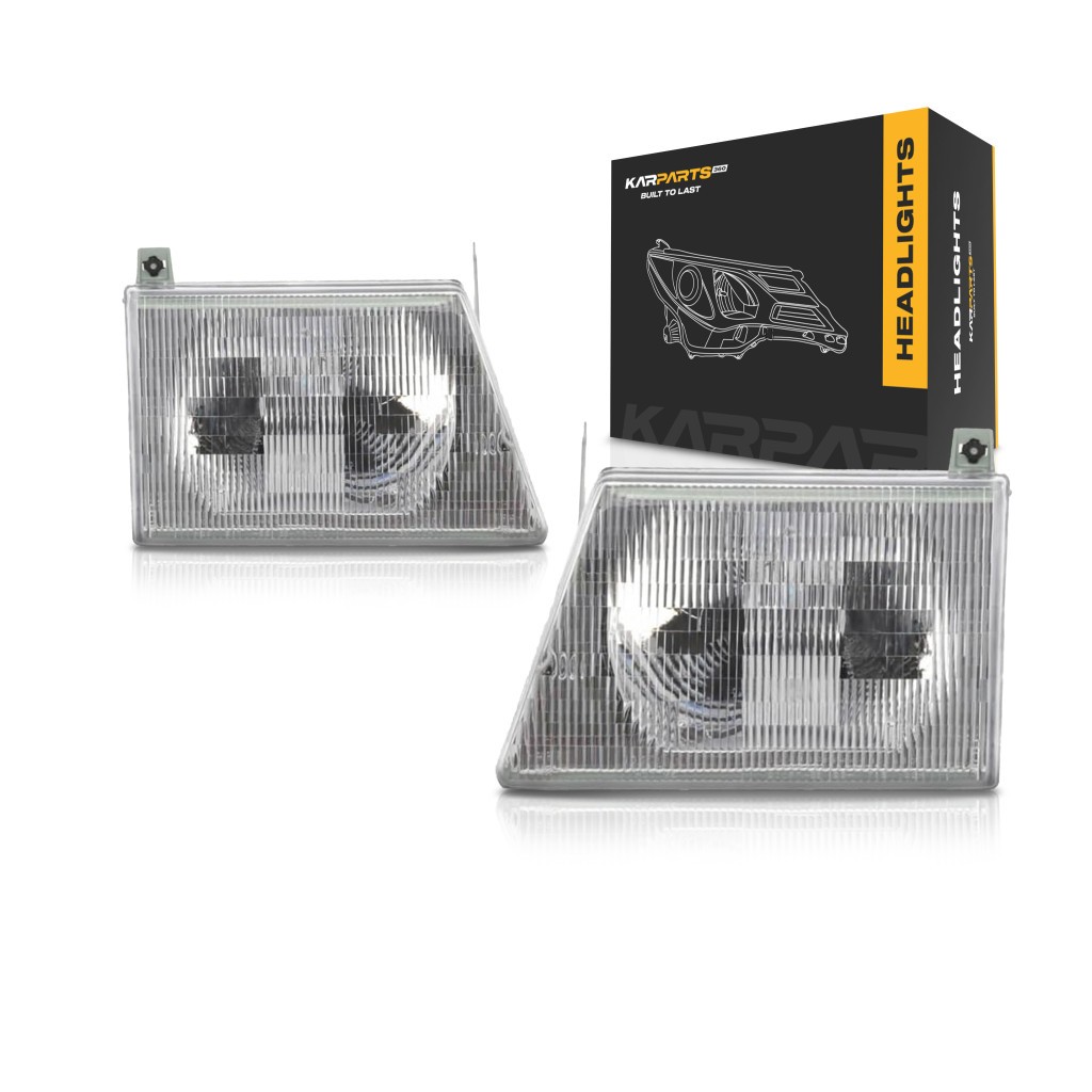 For 2003-2007 Ford E-450 Super Duty Headlight Driver Passenger Side Pair