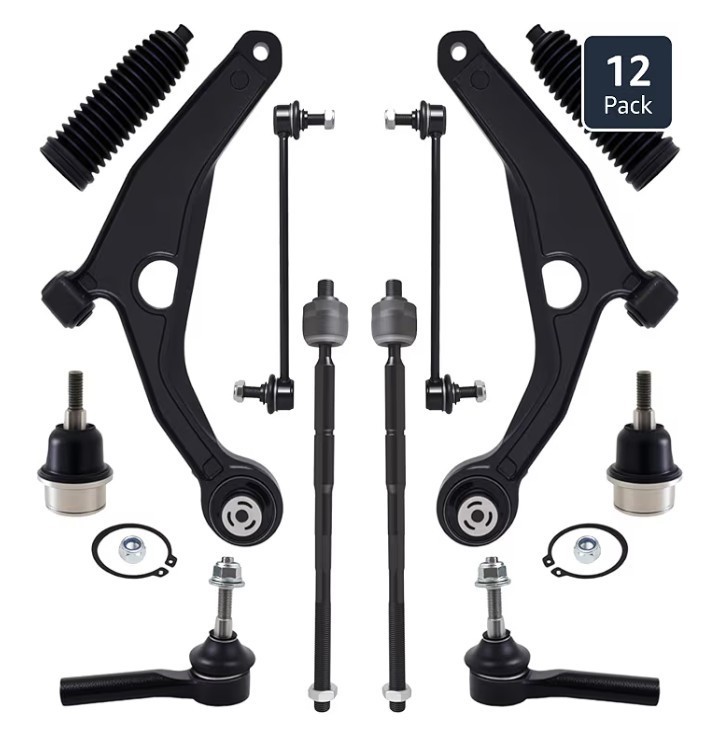 12Pc Front End Suspension Kit Fit 2011-2014 Chrysler Sebring, 2008-2014  Avenger