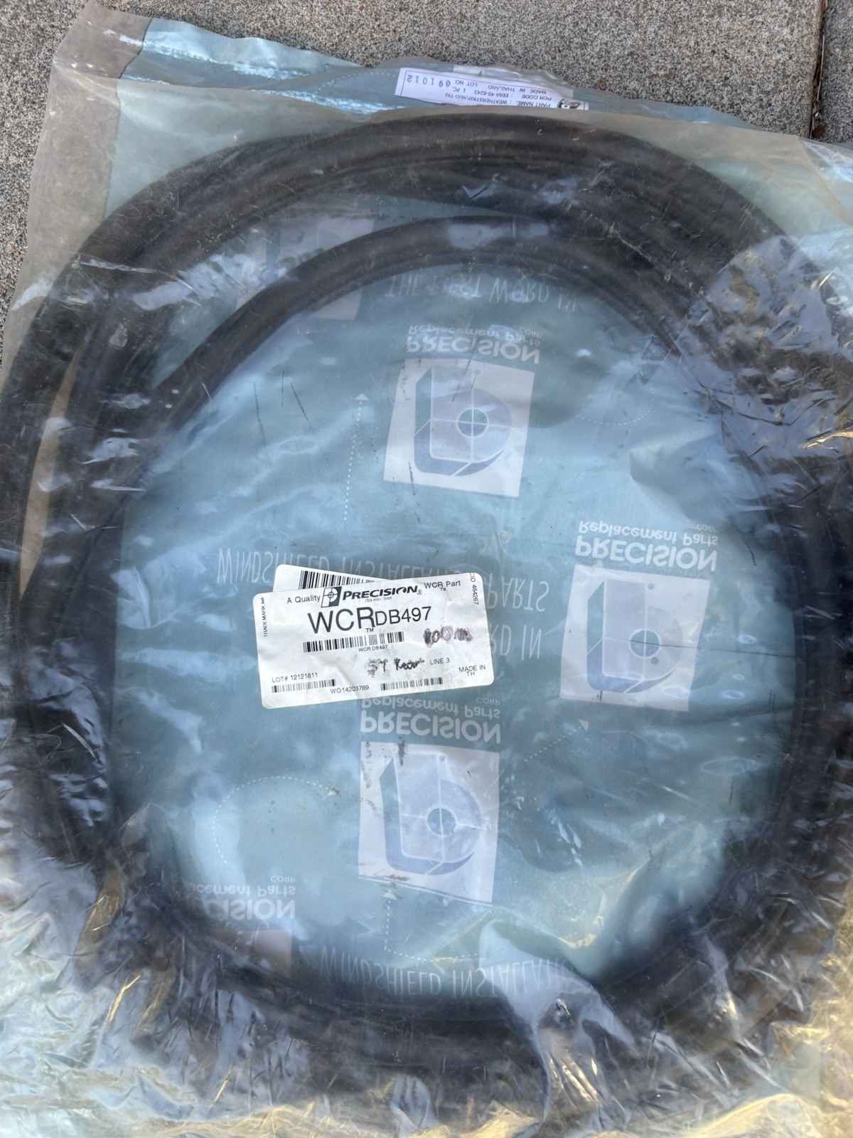 1957-60 Ford F100 Rear Glass Replacement Seal.