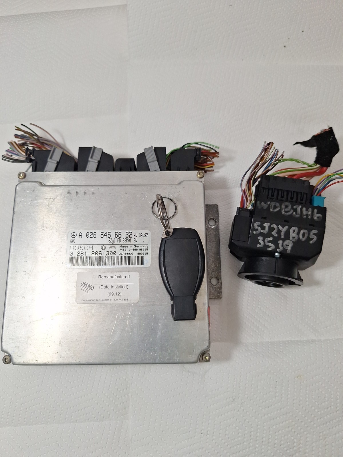 2000 MERCEDES E320 W210 ECU EIS ECM PCM  ENGINE COMPUTER 1 KEY