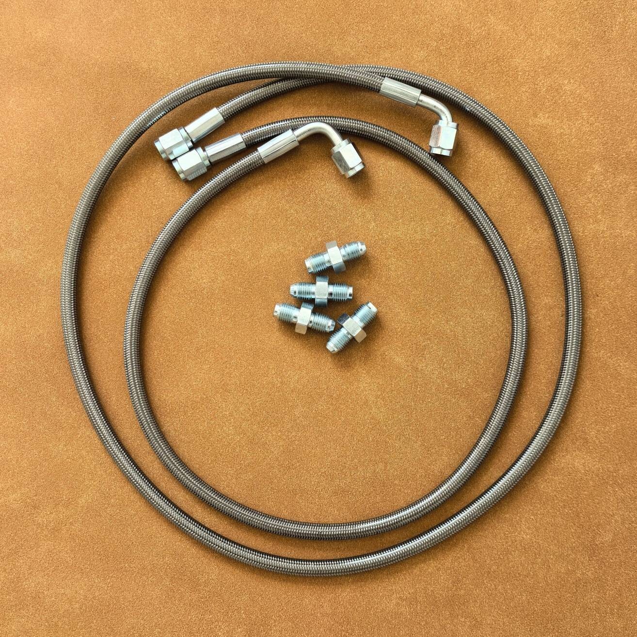 SS Main Front Brake Lines PTFE Lined for 1996-2000 Honda Civic SS Main Front Brake Lines PTFE Lined for 1996-2000 Honda Civic