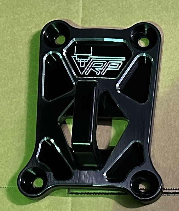 VRP-UTV Polaris RZR Turbo R & Pro R  Rear Radius Rod Pull Plate  Black
