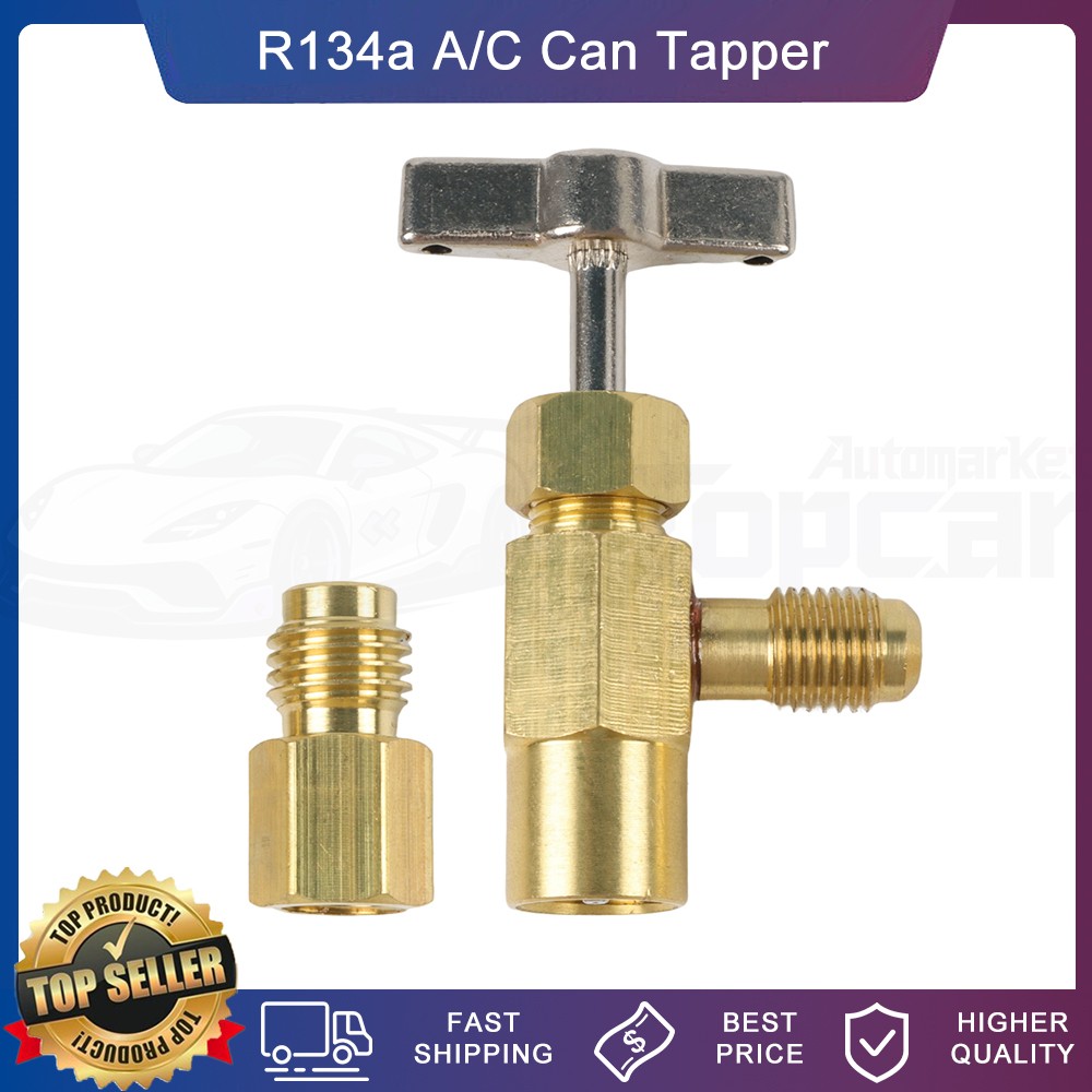 New Self-Sealing Opener A/C Can Tap Tapper Adapter Dispensing Valve