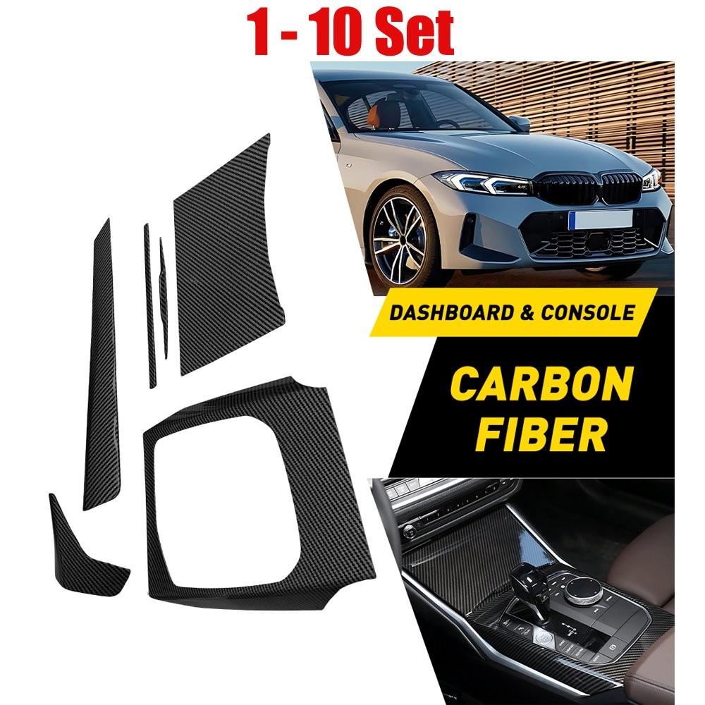 5-50X Carbon Fiber Center Dashboard Console Frame Protector Fit BMW 2 Series G42