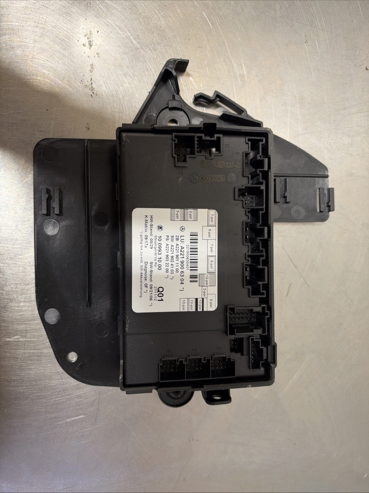 07-13 Mercedes W221 S550 S350 S63 Front Right Door Control Module 2219006304 #55