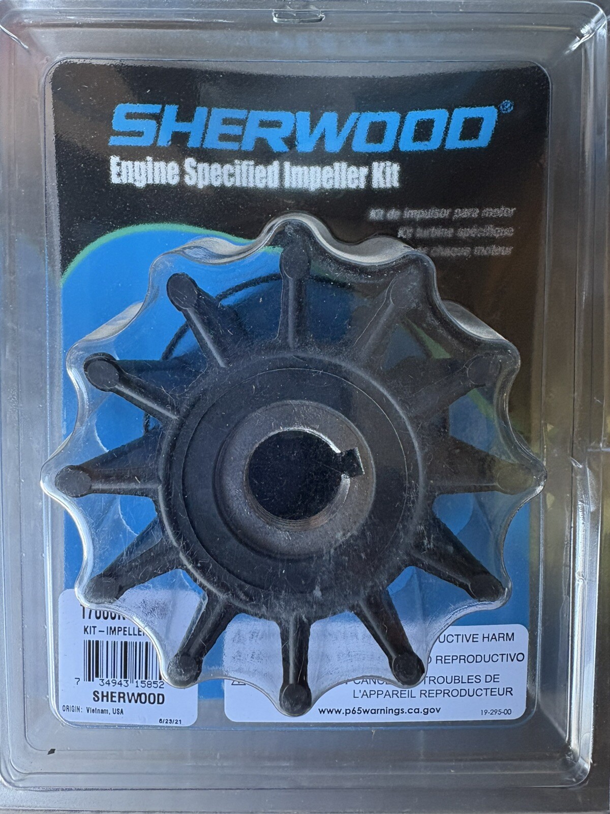 Genuine Sherwood 12 Blade Sherwood Impeller Kit 17000K-SHW Genuine Sherwood 12 Blade Sherwood Impeller Kit 17000K-SHW