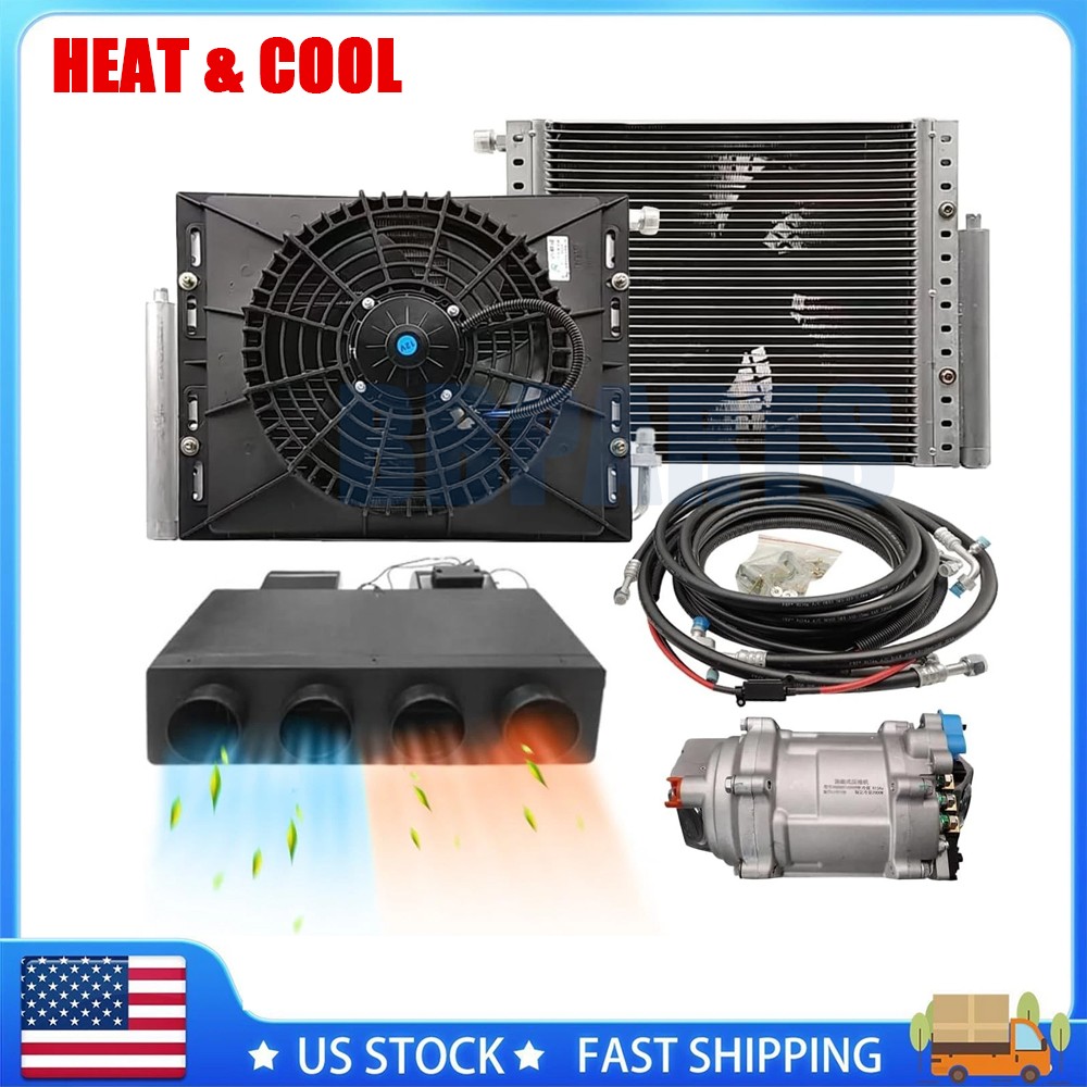 Universal 12V Underdash Heat&Cool Car Air Conditioner Electric AC Cool System