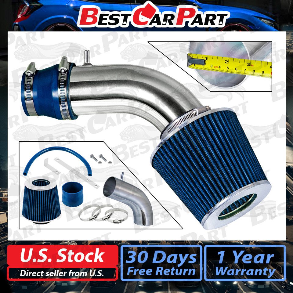 BCP BLUE For 2011-17 Veloster Accent Elantra 1.6L 1.8L Air Intake Kit +Filter