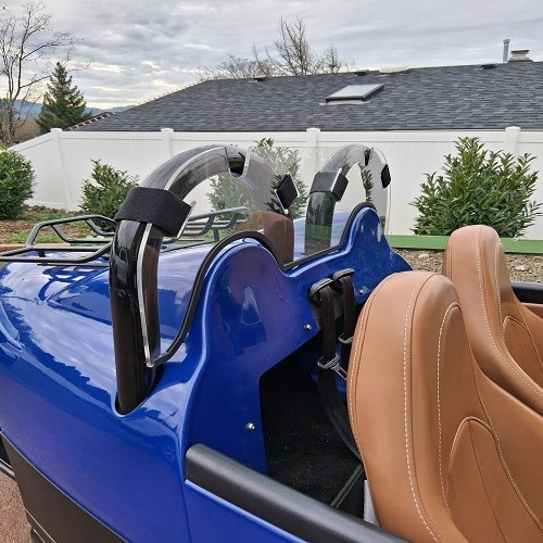 Vanderhall Autocycle Wind Deflector Windblocker Fits Carmel Dual Roll Bar Models