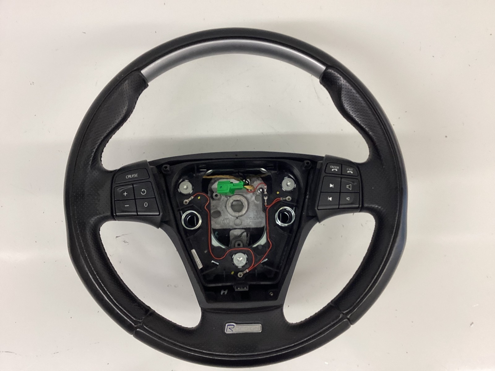 05-13 Volvo S40 V50 C30 C70 Black Leather Sport Steering Wheel R Design