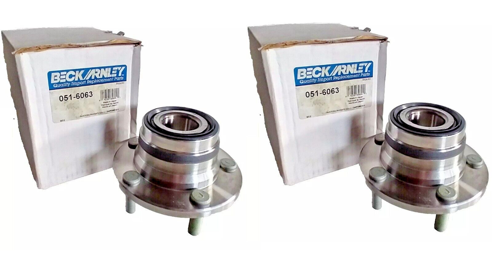 PAIR Wheel Bearing and Hub Assembly NSK BECK/ARNLEY 051-6063 (Made in Japan)