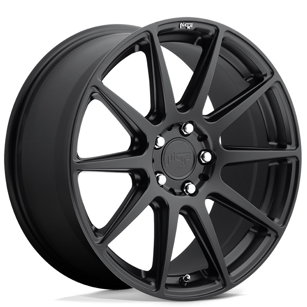 19x8.5/19x10 Niche Wheels M147 Essen Matte Black Rims (4pcs)