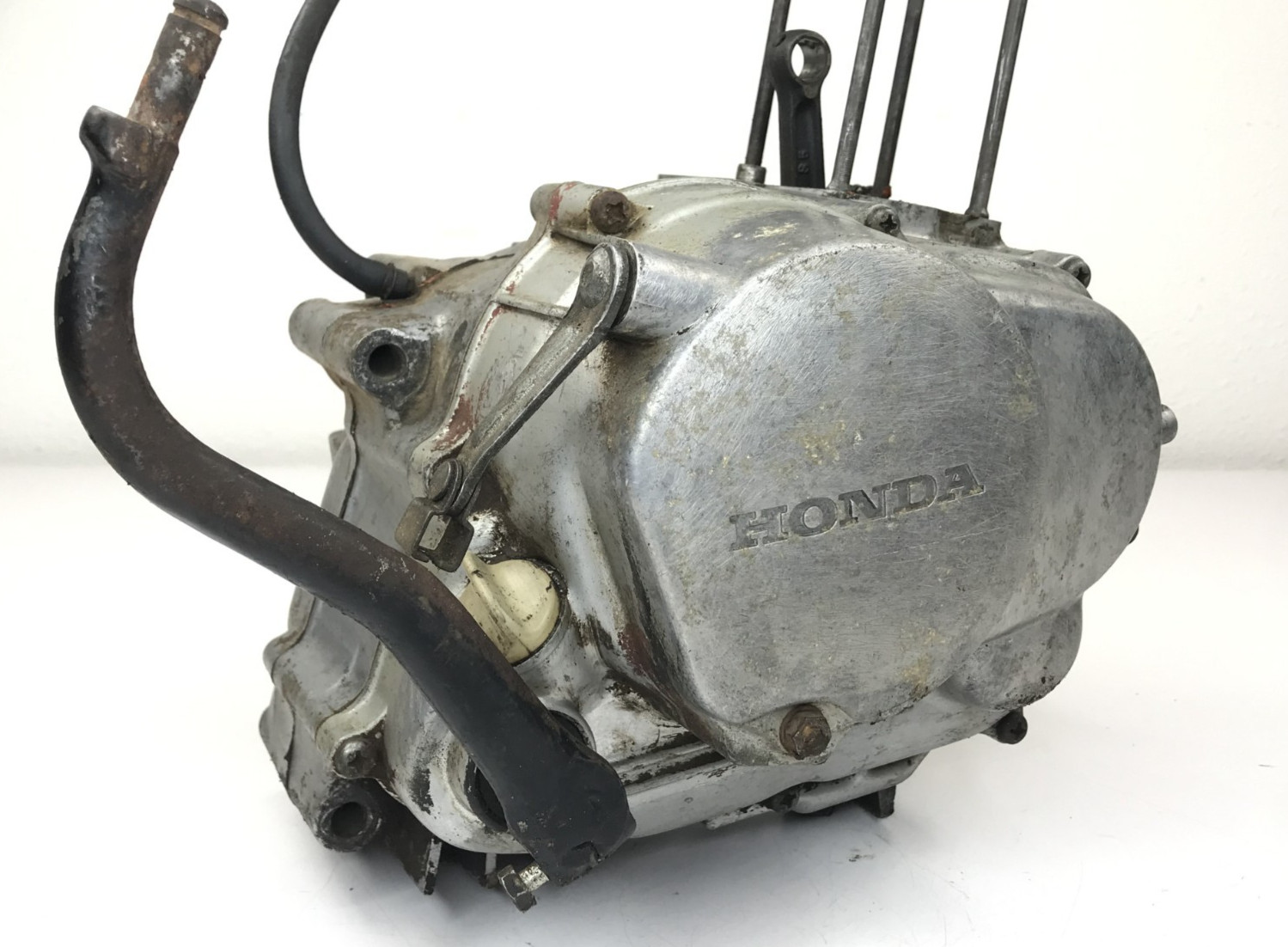 81 Honda XL 80S XL80S Engine Motor Bottom End Crank Cases Transmission