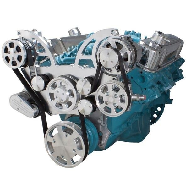 Pontiac All Inclusive Serpentine System 350 400 428 455 V8 AC PS ALT 11 Bolt WP
