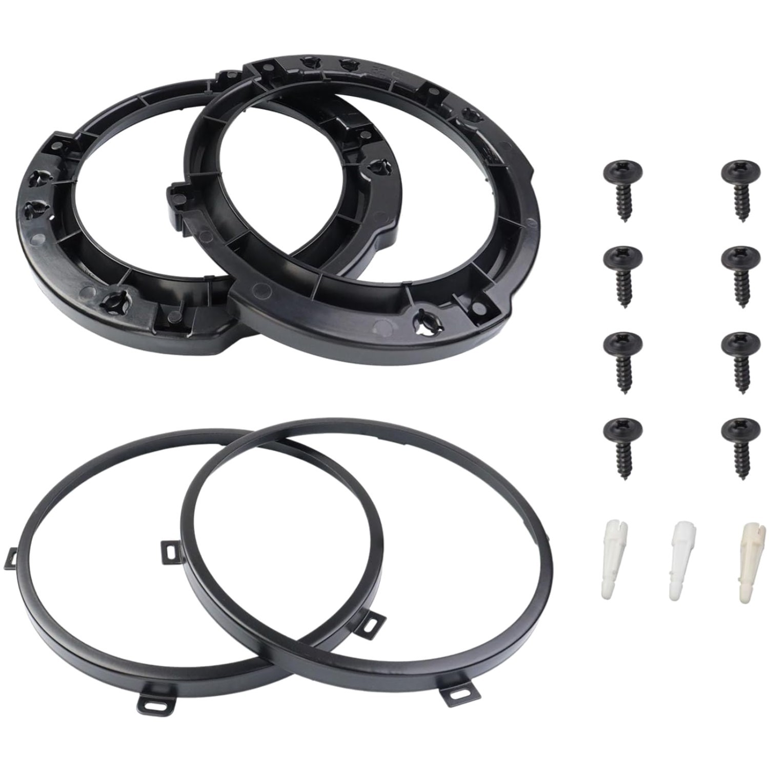 Durable 7 Inch Round Headlight Mounting Bracket Set for Wrangler JK (2007-2017)