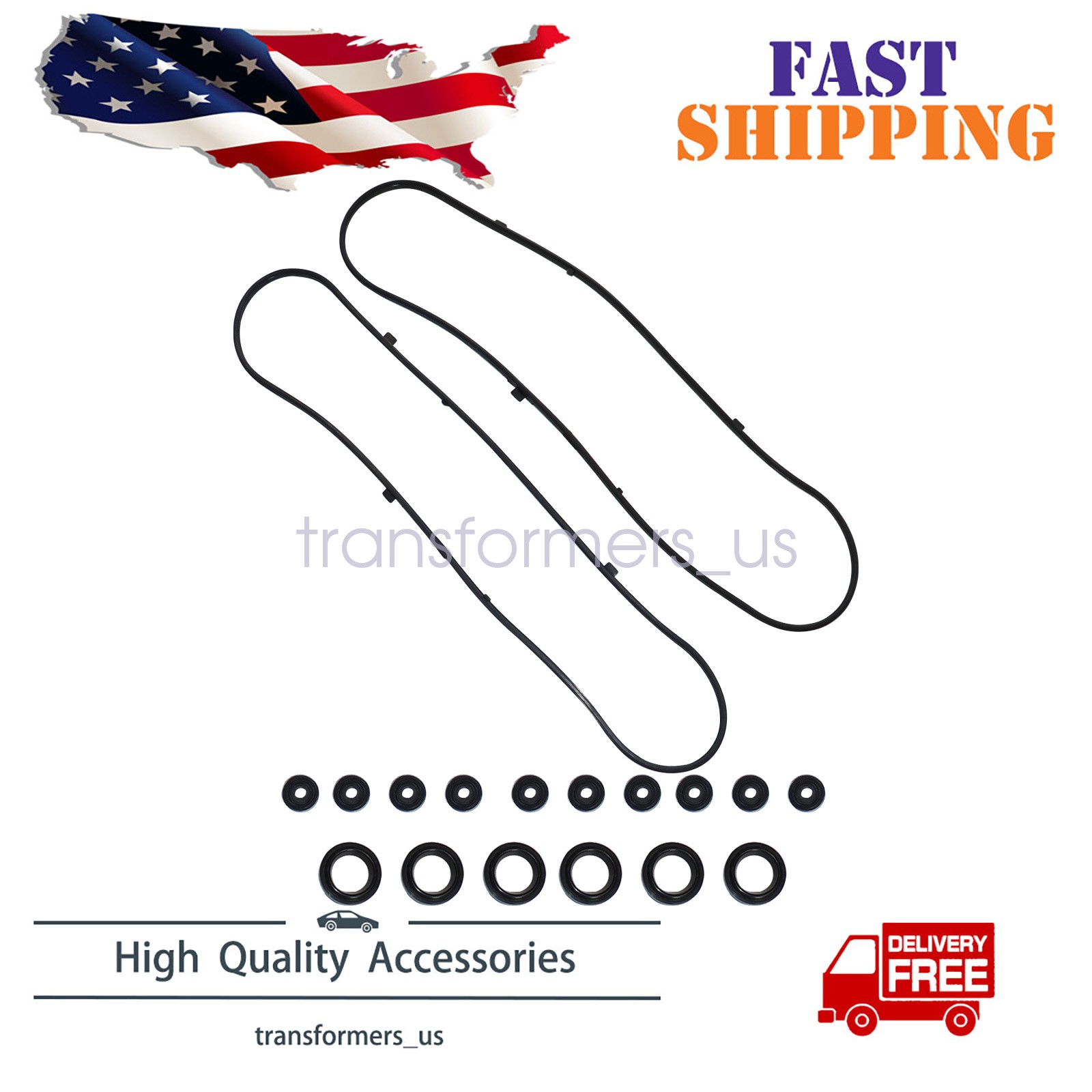 Fit 03-10 HONDA ODYSSEY ACCORD ACURA TL 3.0L 3.5L V6 SOHC Valve Cover Gasket Set