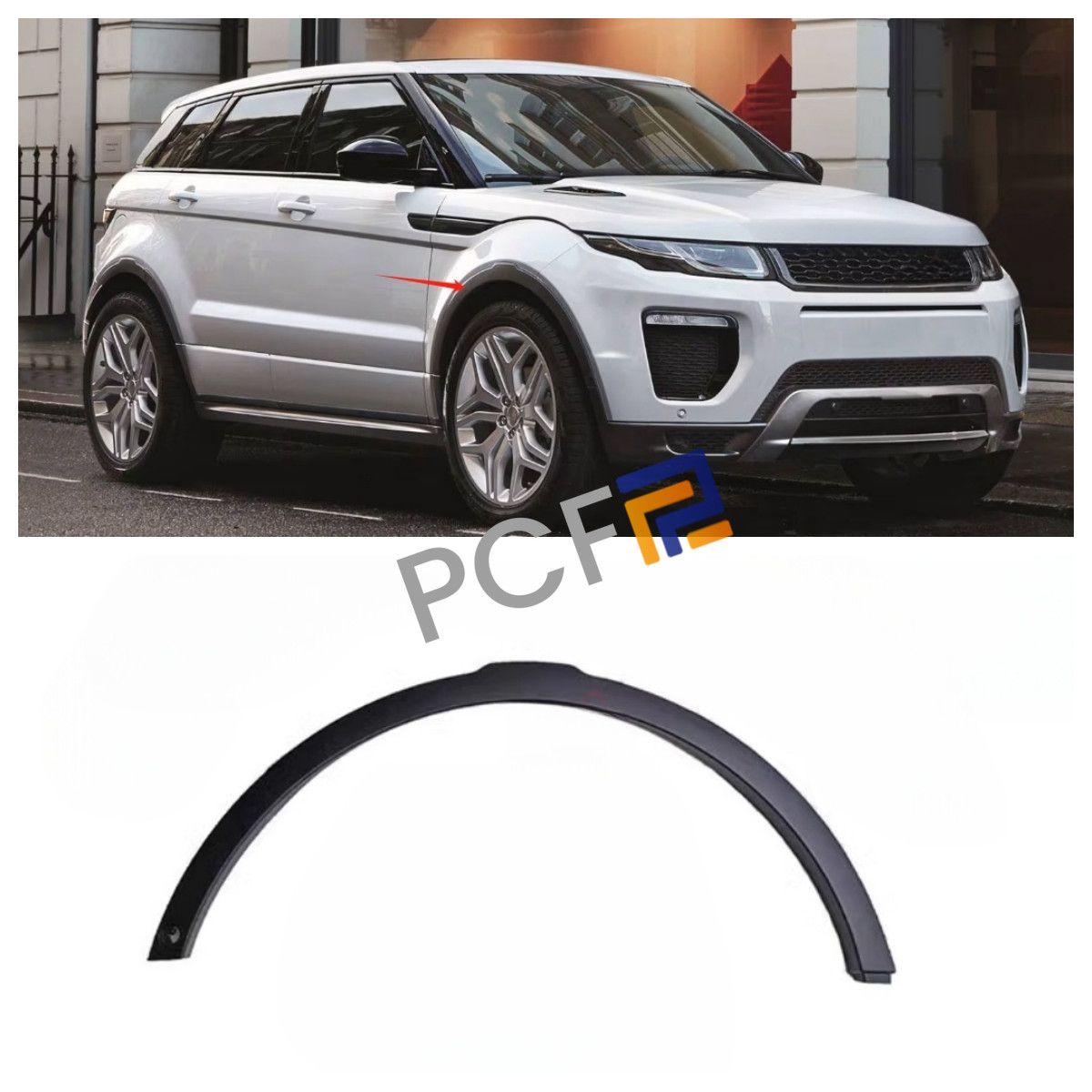 For Land Range Rover Evoque 2012-2019 Replace Front Right Side Eyebrow Round Arc