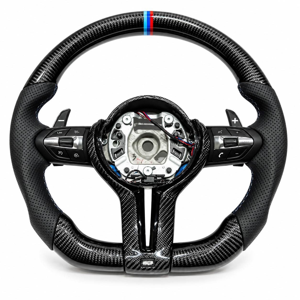 BMW F80 F30 F32 F22 F15 F20 F12 M3 Carbon Fiber Leather Steering Wheel