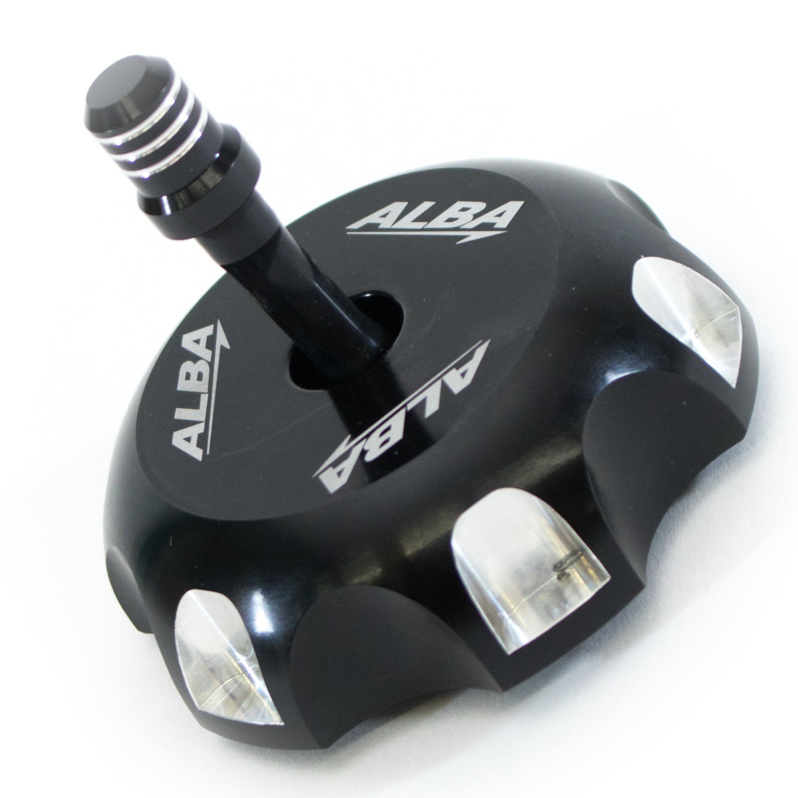 TRX 450R 400EX 400X 700XX Billet Gas Cap  Alba Racing Black 408 T6 B