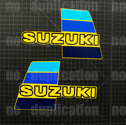 1984 suzuki PE175 PE 175 tank 84\' graficos decal sticker graphics motocross