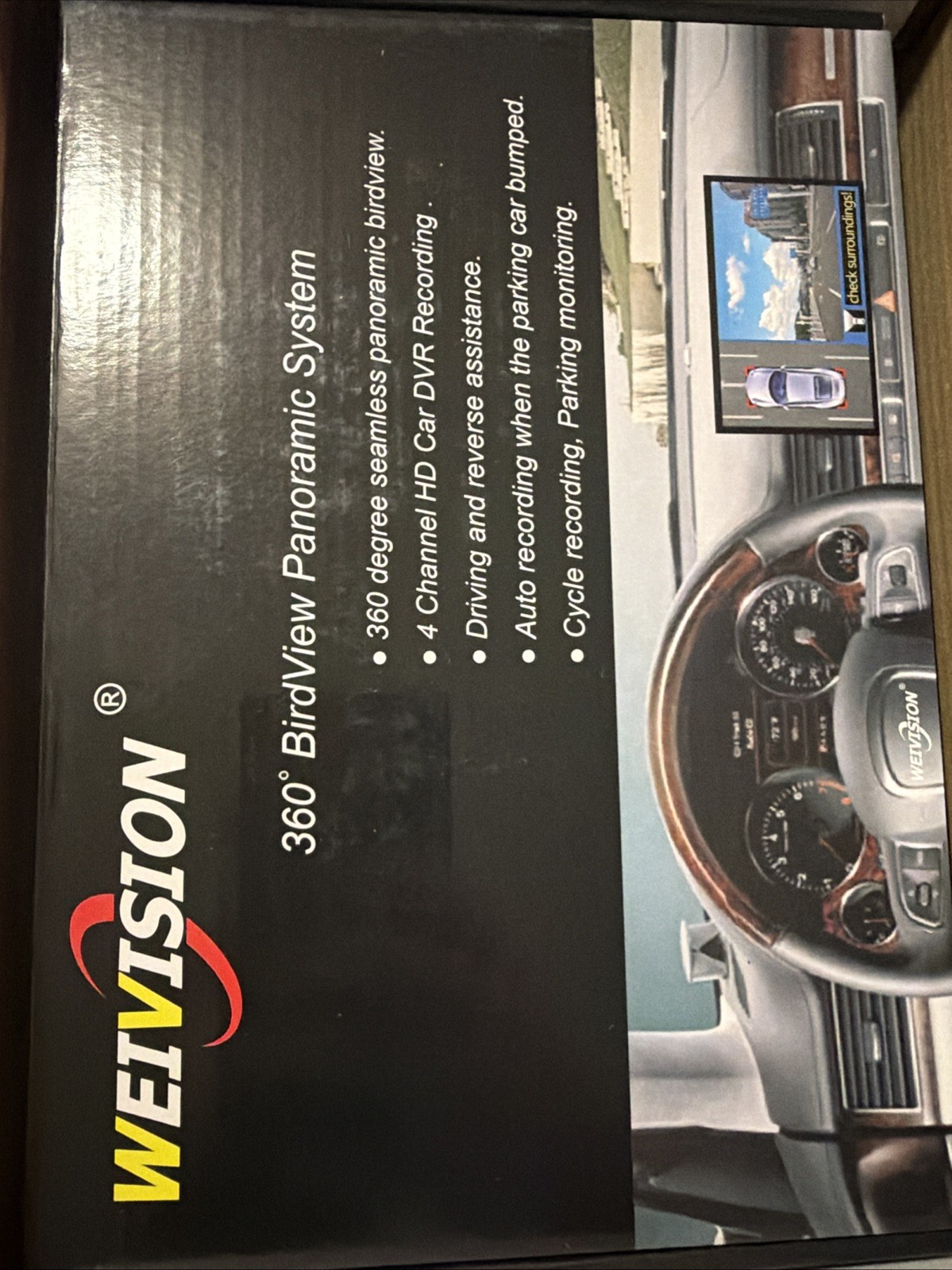 Super Hd 1080P Car 360 Degree Bird View Surround System DVR Record WeiVision