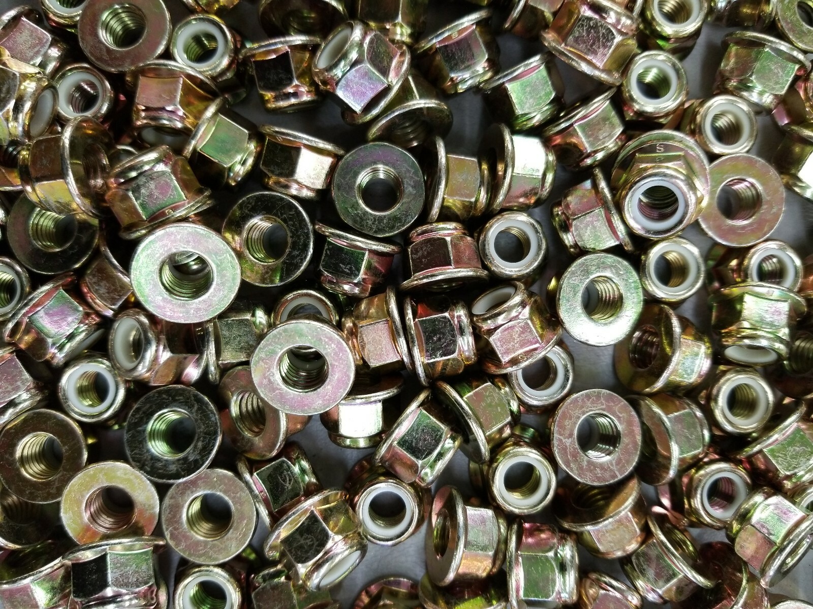 (25) M8x1.25 Flange Nylock NUT HEX FLG-NYL LOCK M8X1.25 CL8 Z&Y