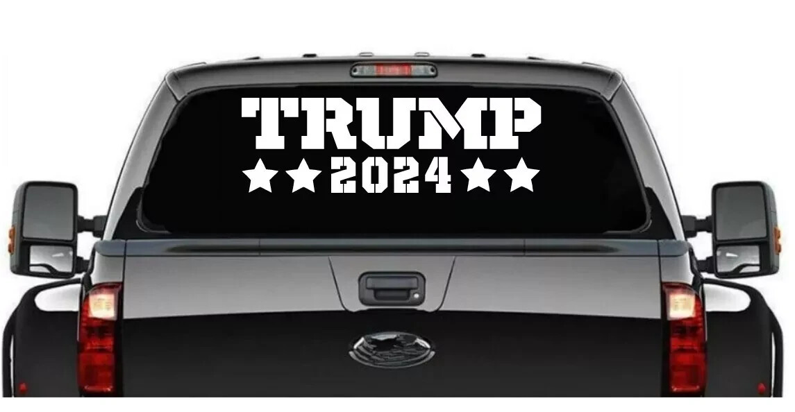 TRUMP 2024 Decal ultra maga usa car window sticker patriot campaign sign usa 2a