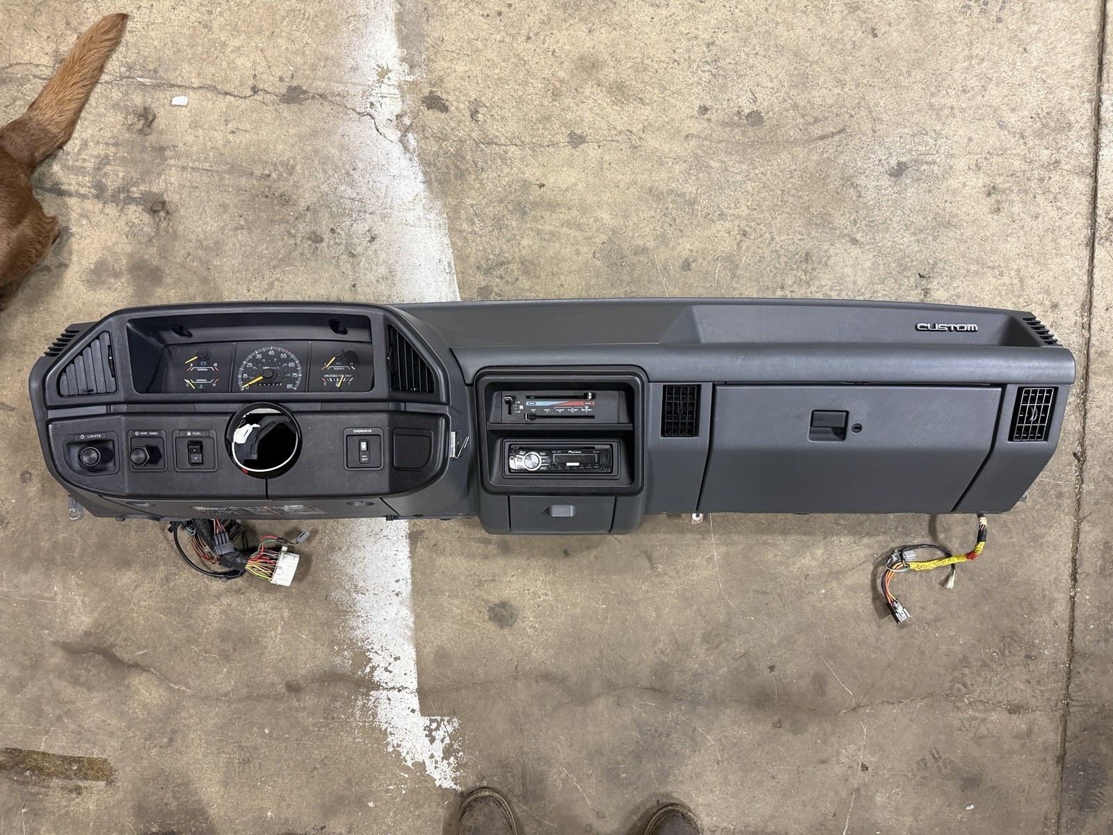 87-91 Ford F150 F250 F350 Dark Grey Dash
