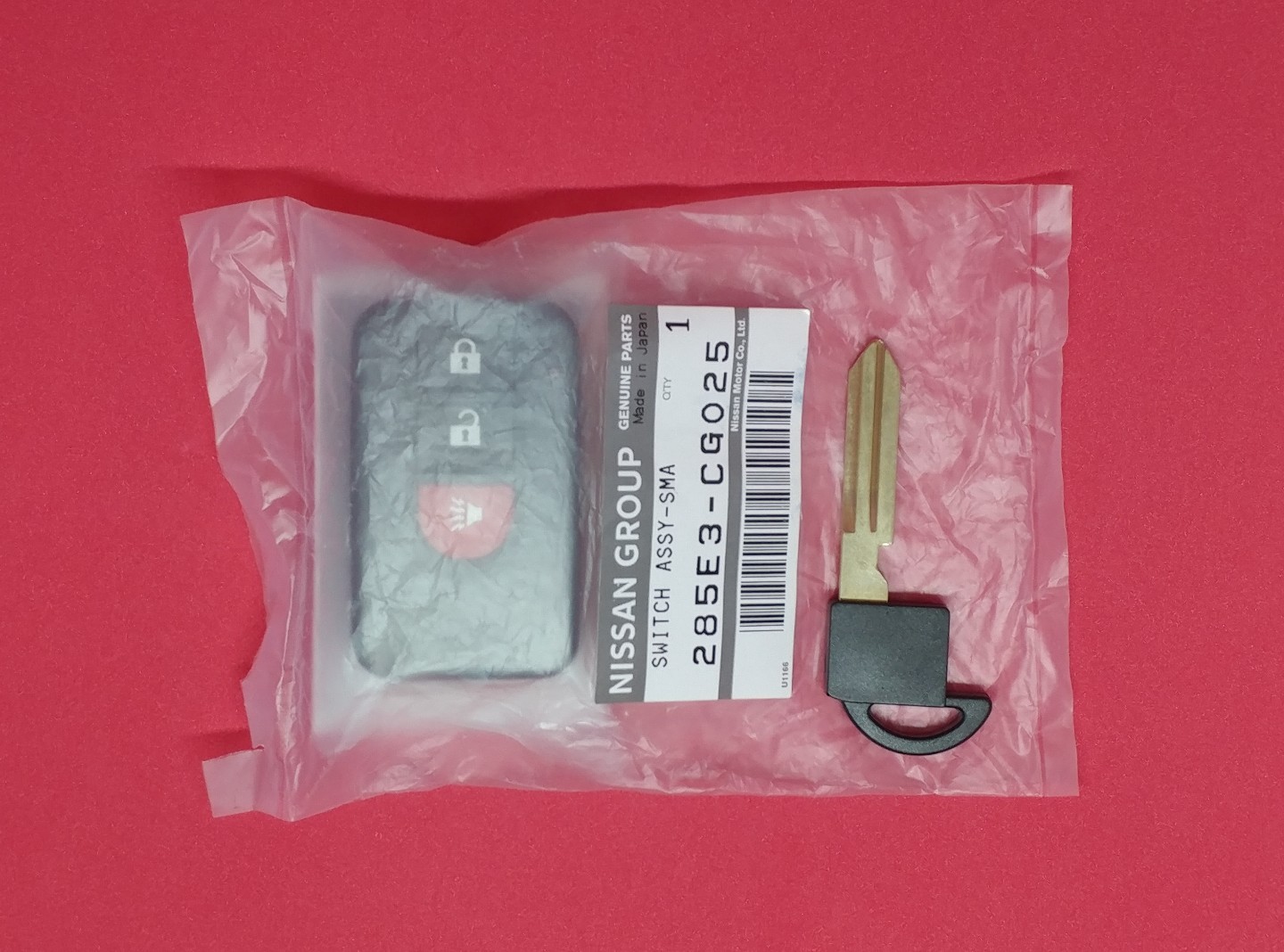 NHVWBU612 New OEM Infiniti FX35 FX45 Smart Key Keyless 3B w/ Insert key(chip)