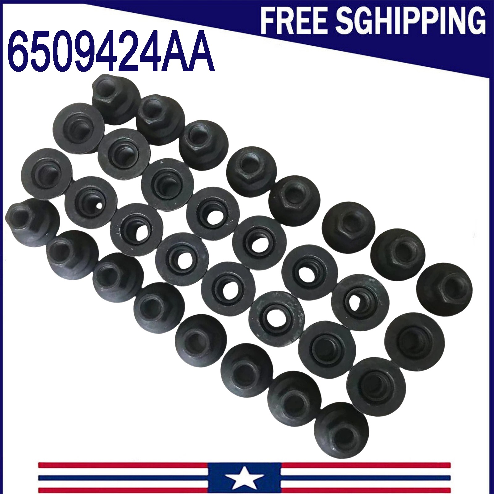Fit For 2012-2024 Ram 3500 4500 5500 NEW 32Pcs Wheel Lug Nut 6509424AA