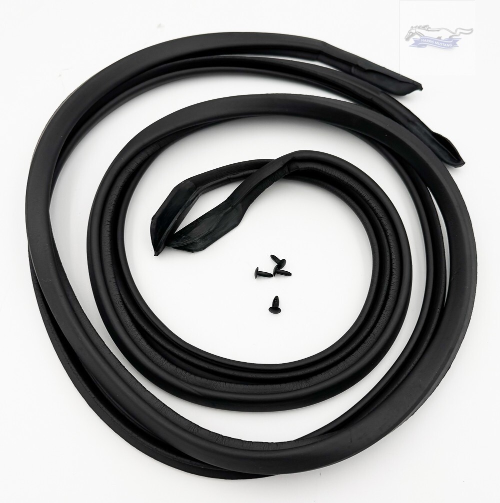 64 1/2 65 66 Ford Mustang Door Weather Stripping Pair Import - Daniel Carpenter