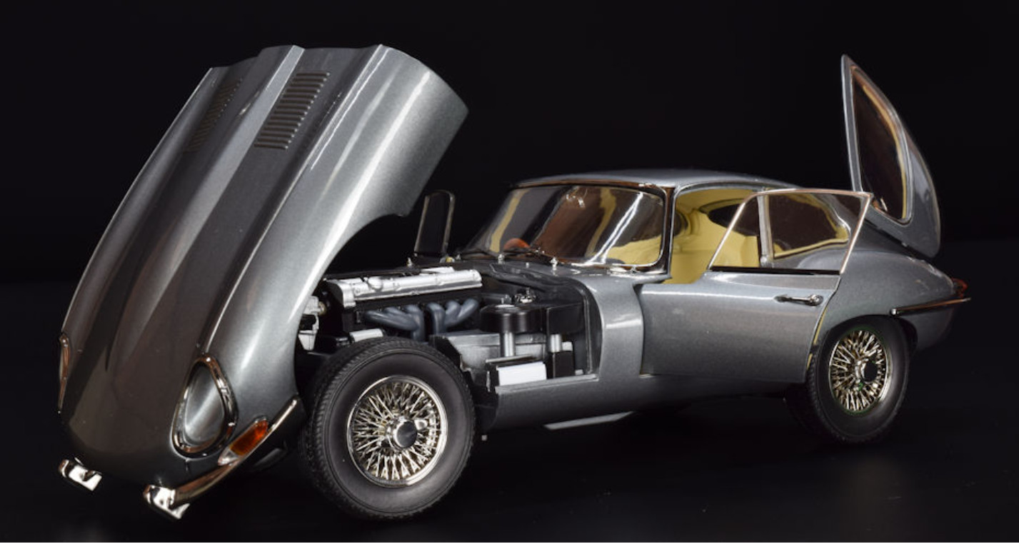 Jaguar Concept Car HyperCar SuperCar w/Spoke Wheels Custom Built1:18SCALE MODEL