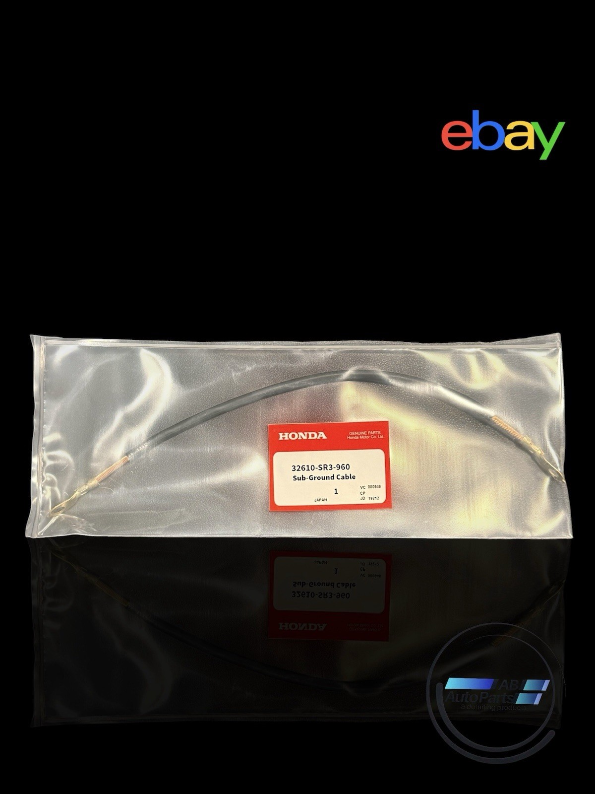 Remanufactured Honda 32610-SR3-960 Sub-Ground Cable 1994-2000 260mm Remanufactured Honda 32610-SR3-960 Sub-Ground Cable 1994-2000 260mm