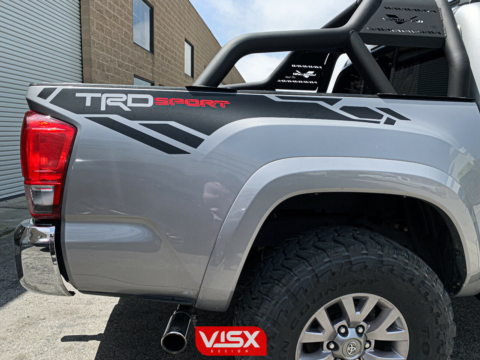X2 TRD Sport vinyl decals for 2013-2019 Toyota Tacoma bed side 