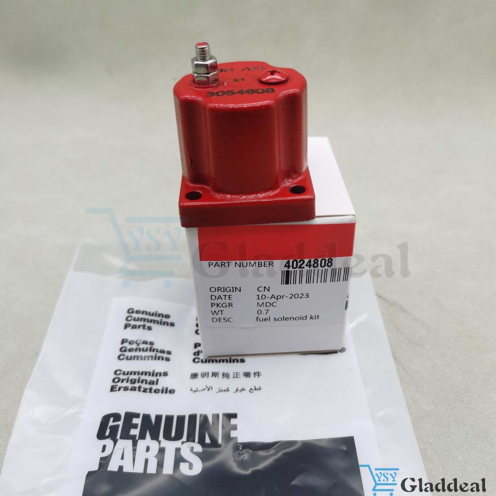 4024808 Fuel Solenoid Coil For Cummins PTG Fuel Systems 3054608
