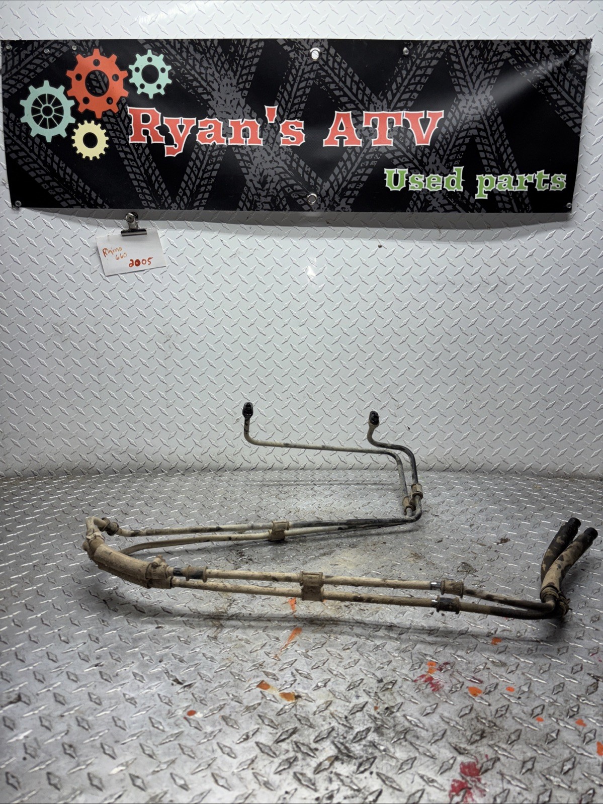 2005 YAMAHA RHINO 660 ENGINE MOTOR OIL COOLER LINES