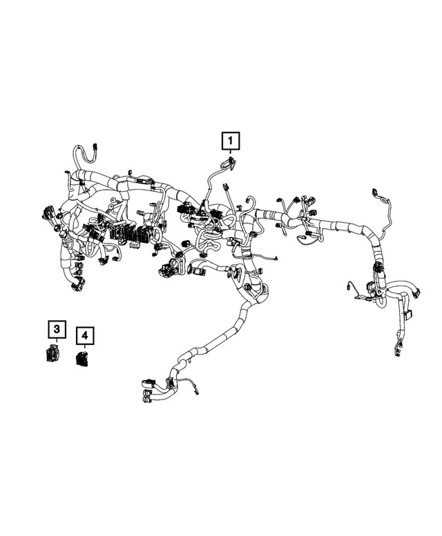Genuine Mopar Instrument Panel Wiring 68523075AC