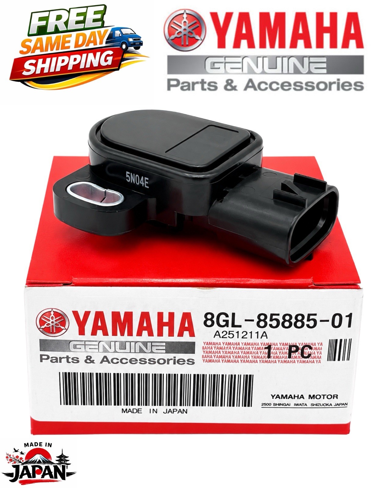 NEW 2008 - 2024 YAMAHA RAPTOR 700 YFM 700 R SE OEM THROTTLE POSITION SENSOR TPS NEW 2008 - 2024 YAMAHA RAPTOR 700 YFM 700 R SE OEM THROTTLE POSITION SENSOR TPS