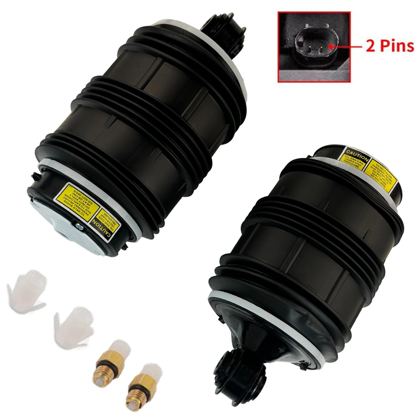 Pair 2Pin Rear Air Suspension Spring For Mercedes W211 E320 E350 E500 2113200925